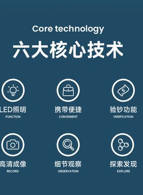 迷你便携式手机显微镜2000倍镜头连接安卓手机拍照高清放大镜专业