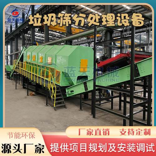 垃圾筛分设备 城市填埋生活垃圾回收处理生产线 全自动垃圾分拣机