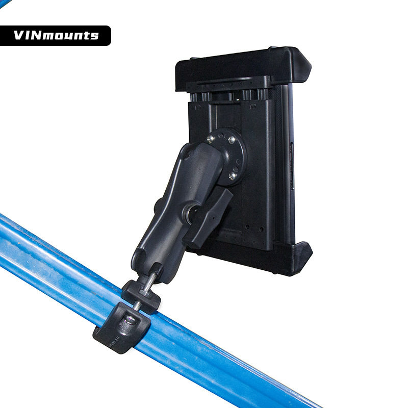 农机驾驶室方管安装平板支架兼容30-51管径农用导航平板球头支架