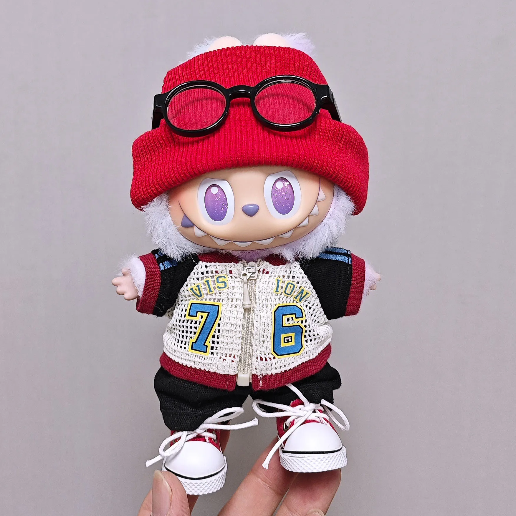 爆款仅娃衣】labubu娃衣运动球衣裤子套装拉布布衣服一二三代通用