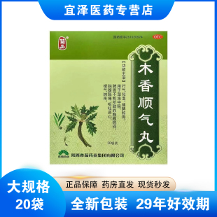 菊品木香顺气丸20袋胀气腹胀不消化行气化湿健脾和胃舒缓肠胃排气