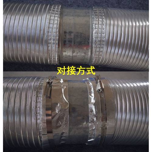 镀锌白铁皮接头风管连接配件内接延长管软管内接直通排烟管接头