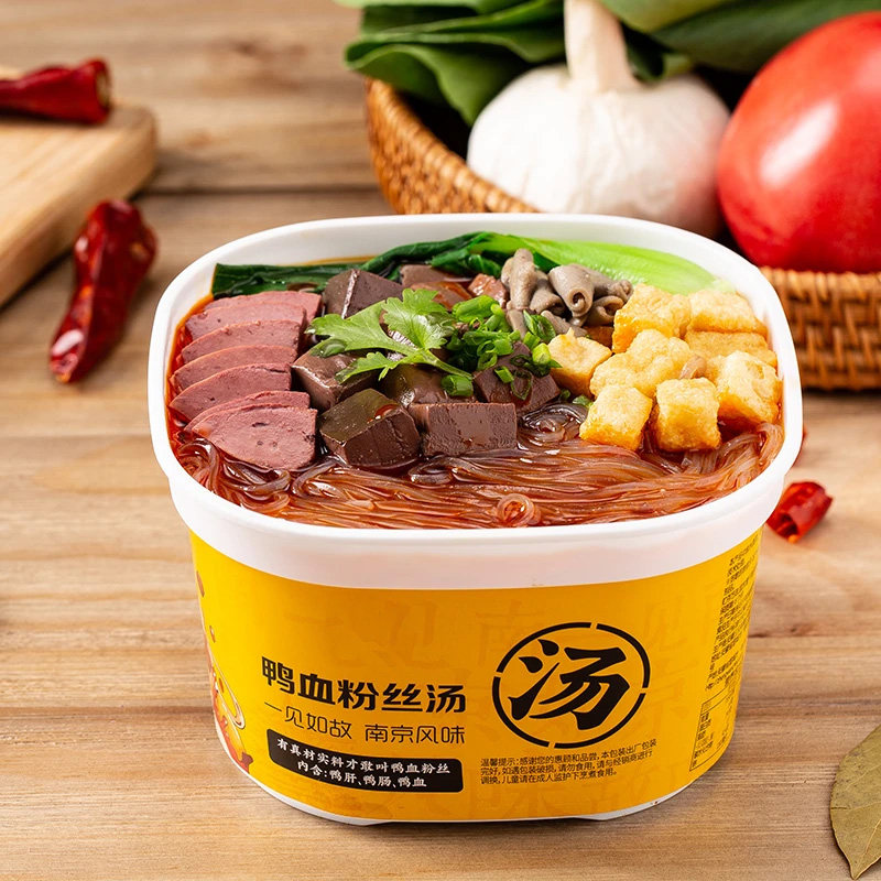 南京特产鸭血粉丝速食宿舍免煮夜宵方便快捷好吃正宗老鸭粉丝汤JL
