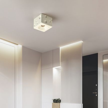 奶油风奶酪护眼走廊过道灯全光谱玄关入户led小吸顶灯2024新款