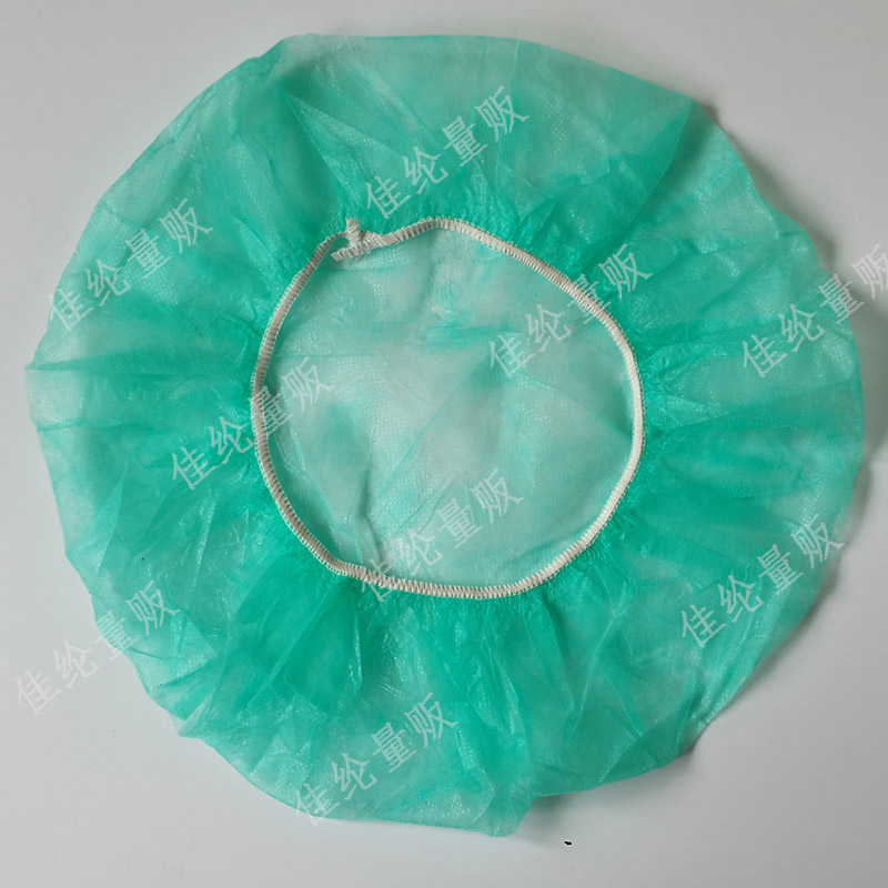 一次性圆帽无纺布医生帽手术帽工作帽子防尘头套红绿蓝白黄厨师帽