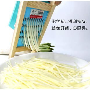 龙江实木细丝擦丝器不伤手厨房土豆丝刨丝器削切丝器神插菜板搜子