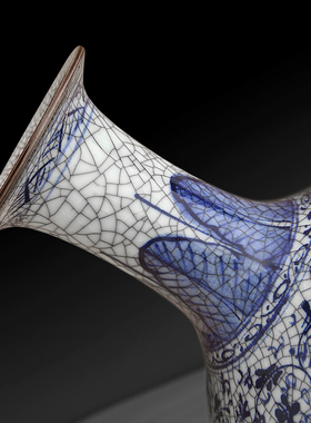 景德镇陶瓷器中式仿古花瓶工艺品客厅摆件家居玄关博古架装饰品