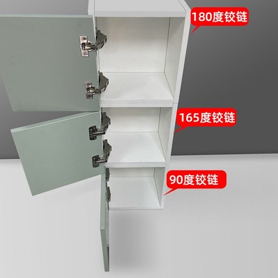 开门180度大角度铰链二段力无阻尼平开转角柜角度全开衣柜橱柜门
