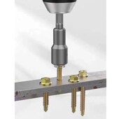 电动扳手8mm套筒头内六角手电钻风批强磁性头套装 彩钢瓦自攻螺丝