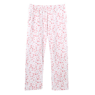 老人空调裤 家居裤 加肥加大码 衬裤 中老年夏秋薄款 长裤 针织棉女睡裤