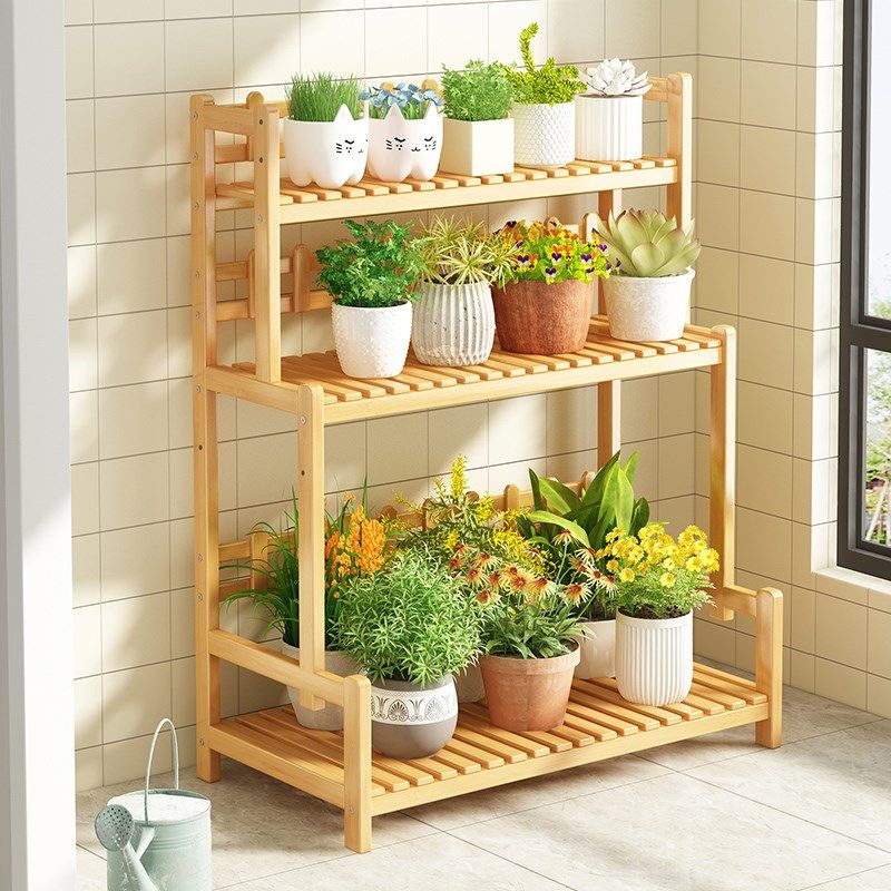 花架落地客厅置物架阳台装饰布置神器实木阶梯式多层绿植花盆托架,住宅家具,花架/花几,淘宝优惠券,粉丝福利购,淘宝优惠卷