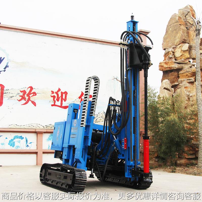 履带光伏打桩机滑移打桩机光伏地基打桩机