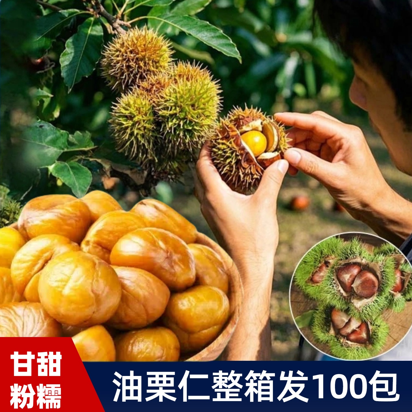 板栗仁开袋即食办公解馋休闲健康