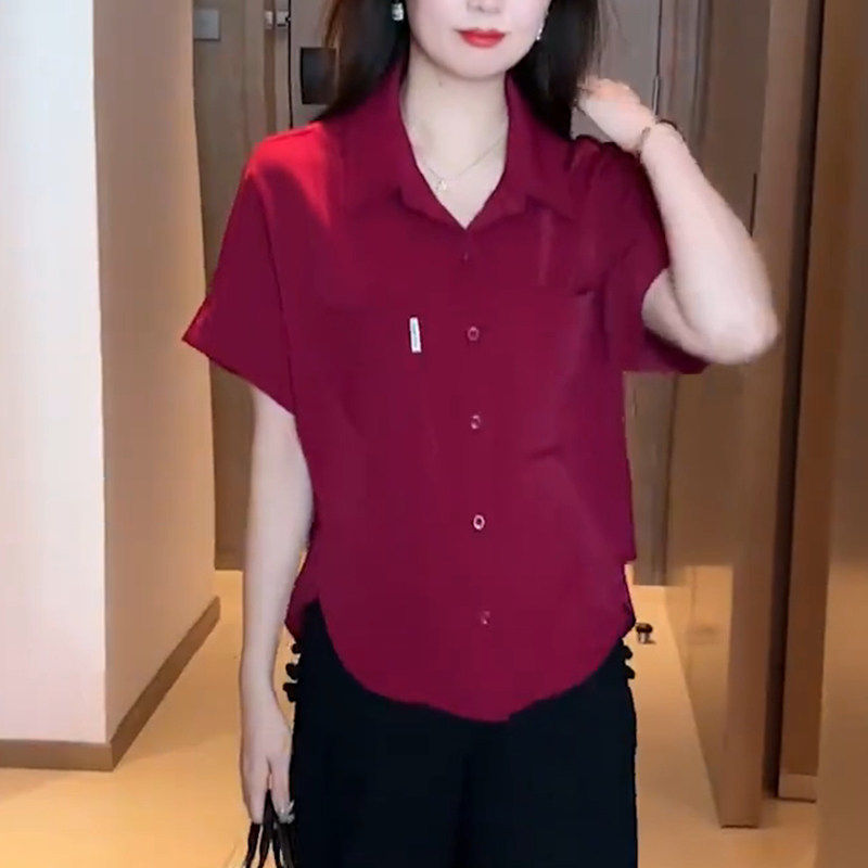 夏季女款短袖衬衫女2026