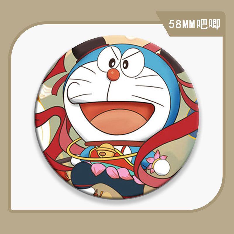 卡通机器猫哆啦A梦徽章吧唧谷子胸针学生礼物纪念装饰胸章马口铁