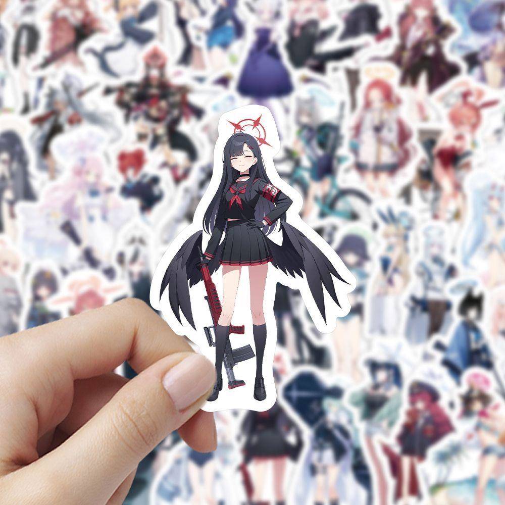 180张BlueArchive蔚蓝档案贴纸白洲梓星野爱丽丝人物周边手账贴画