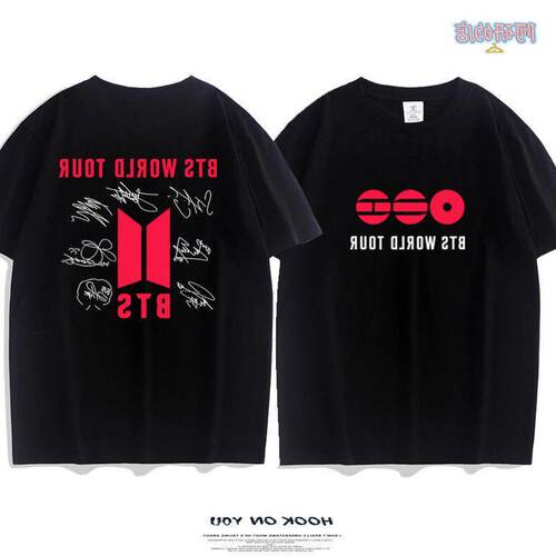 BTS WORLD TOUR防弹少年团2026演唱会周边同款短袖t恤应援上衣服