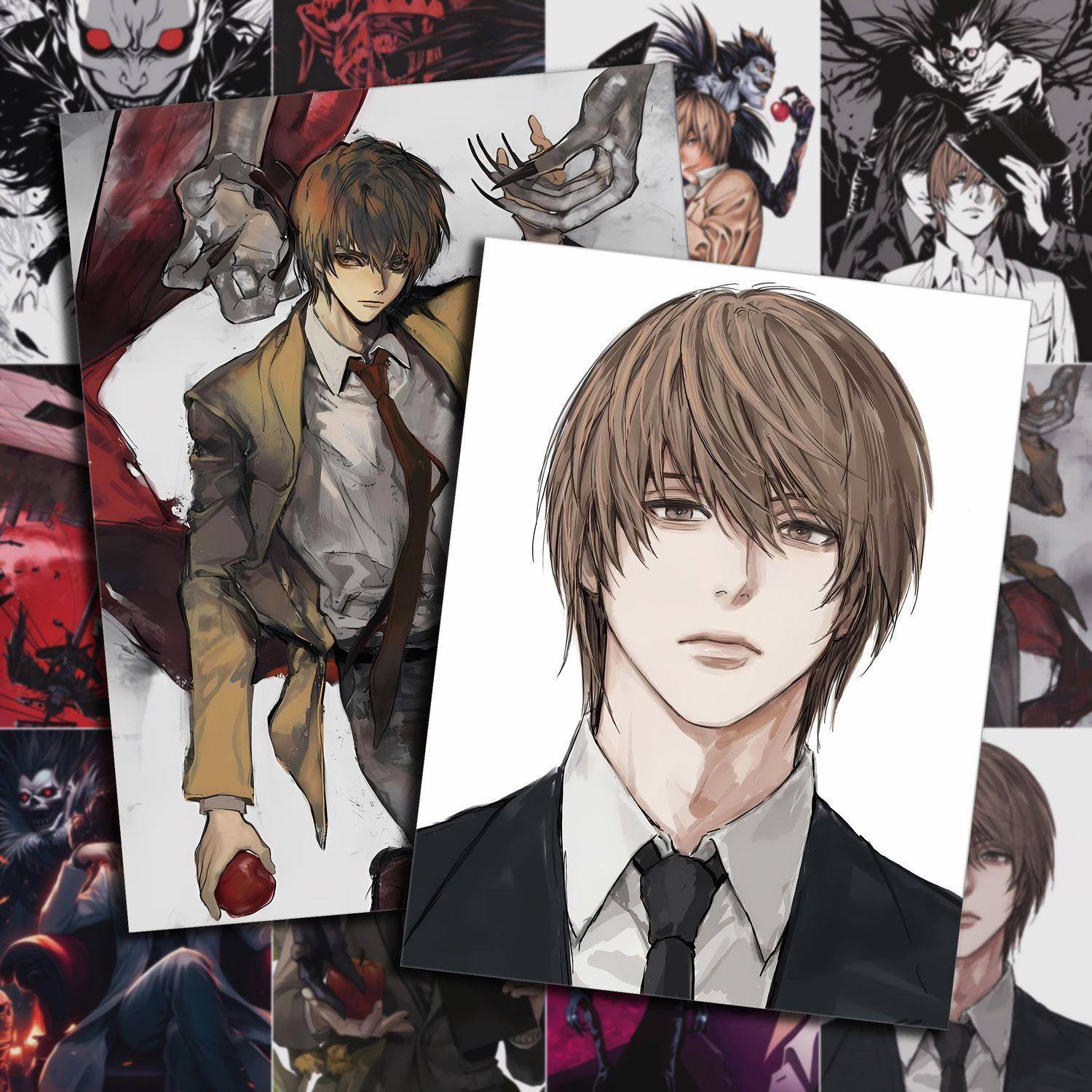 死亡笔记夜神月单人同人高清贴纸二次元房间收藏贴高颜值装饰海报