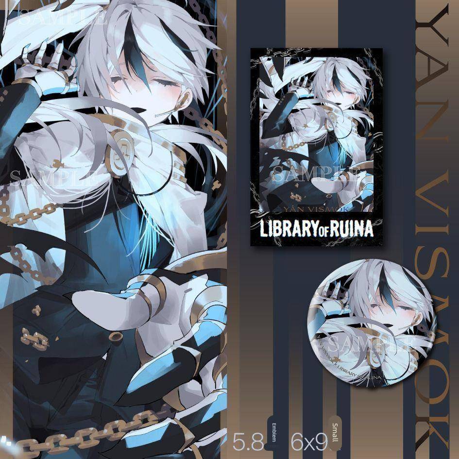 废墟图书馆 阳比斯莫克Yan Vismok 二次元同人周边谷子吧唧小卡