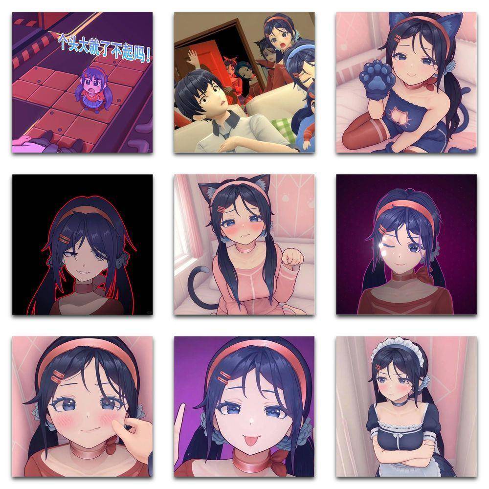 295张米塔:miside贴纸周边装饰电脑笔记手账ins防水贴画粘贴