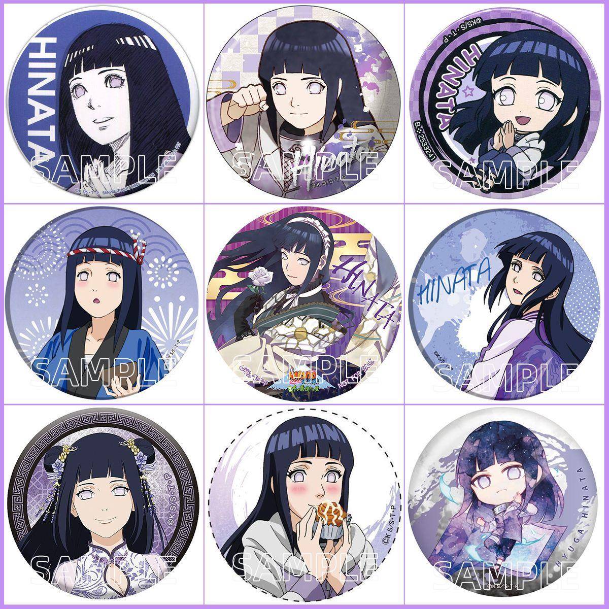 火影忍者日向雏田个人池动漫现货徽章周边吧唧复古马口铁二次元