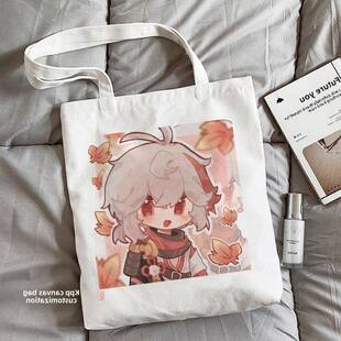 源信Maplehara Manyo帆布包周边动画卡通学生书大容量拉炼手提袋