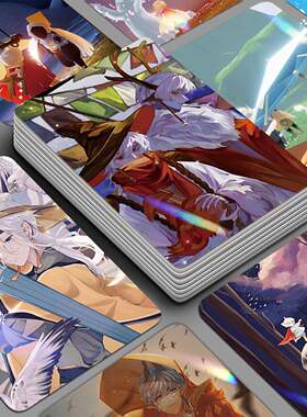 原创Sky光遇镭射小卡55张巫师白鸟正太平菇小卡片周边lomo卡