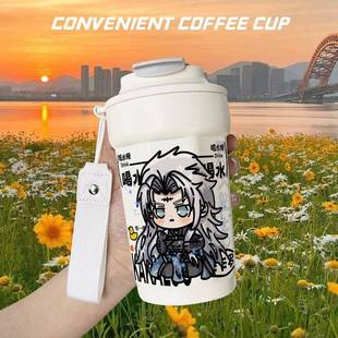 周邊保溫杯大容量316不銹鋼學生隨手水杯高顏值 鳴潮卡卡羅Q版
