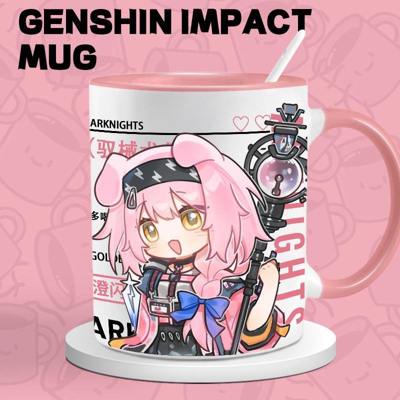 Q版明日方舟澄闪逻各斯情侣杯子送男女生生日礼物闺蜜实用伴手礼