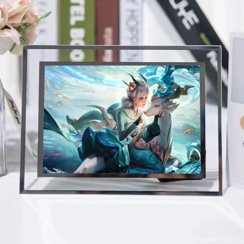 王者荣耀相框动漫游戏周边定制照片瑶瑶碧波行貂蝉花木兰李白礼物