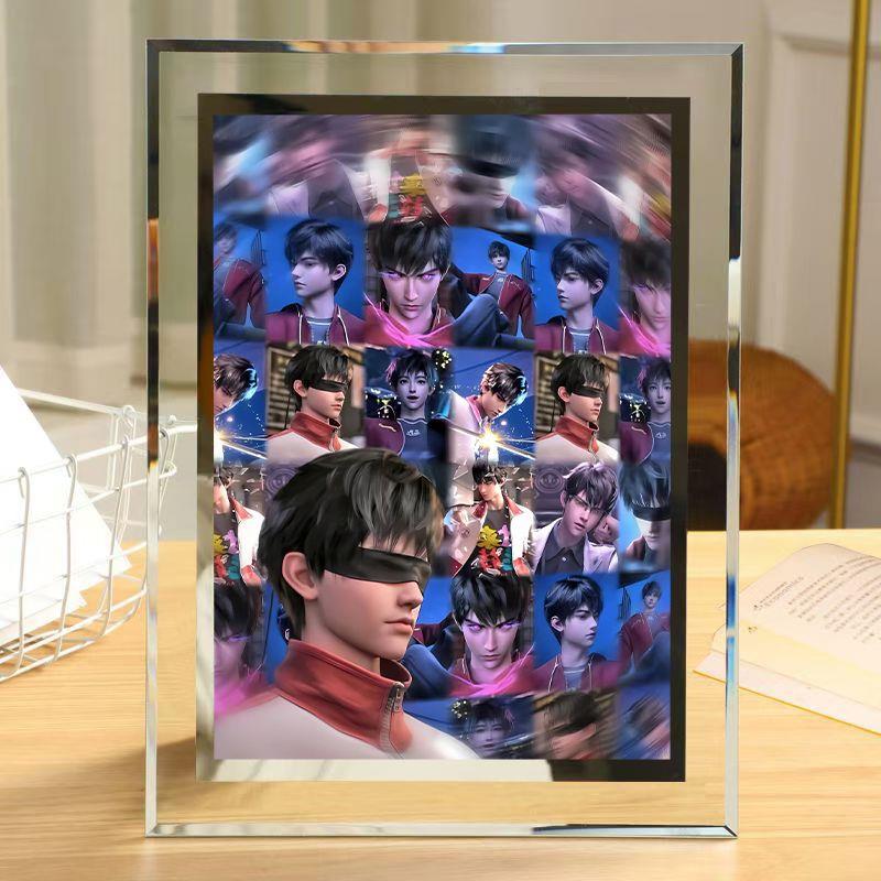 斩神假面小队周边斩神之凡尘神域林七夜夜幕小队周边水晶相框摆台