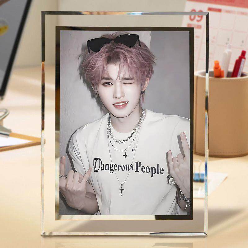 新宋亚轩TNT时代少年团周边应援摆件水晶玻璃相框宿舍桌面精致摆