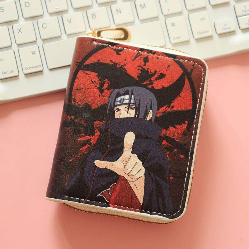 新款男学生韩版男孩卡通动漫容量卡位小巧钱包火影零钱包卡包火影