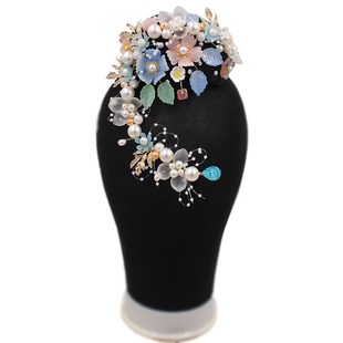 新款傣族独舞表演头饰滇南映少发饰古典舞少数民族舞台头饰一套