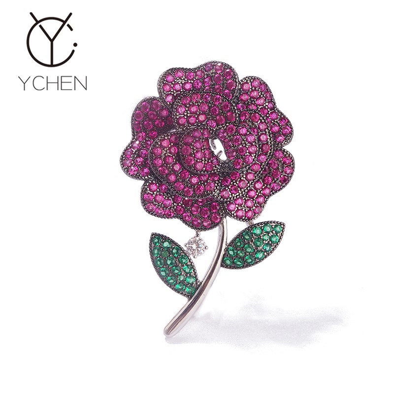 教师节礼物覆古奢华玫瑰花胸针女高档西装配饰别针秋冬大衣装饰