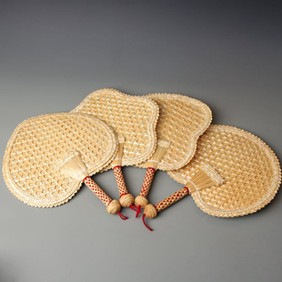 手工编织扇子老式大蒲扇夏季驱蚊芭蕉麦秸草编儿童随身古典中国风