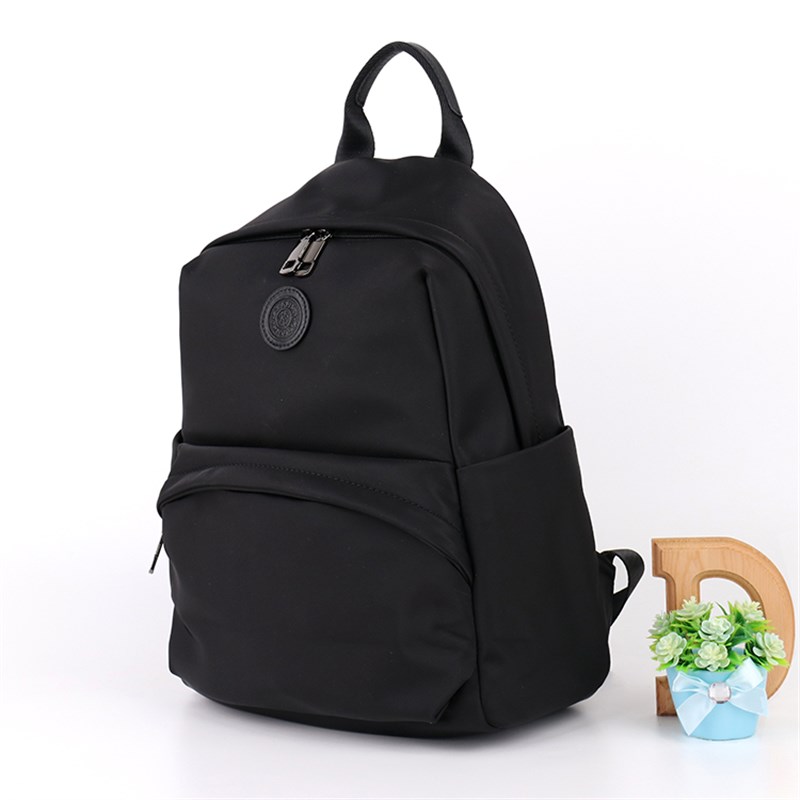 Din 纯色时尚大容量牛津布双肩包电脑包休闲防泼水男女通用背包