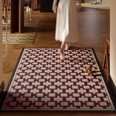 特沃斯英式老钱风丝圈入户门外走廊地垫入户门垫进门地垫除尘新款