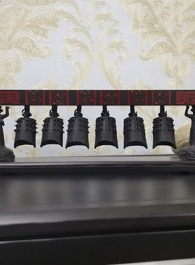 仿古单层曾侯乙青铜小编钟指尖江湖古典桌摆件武汉礼物旅游纪念品