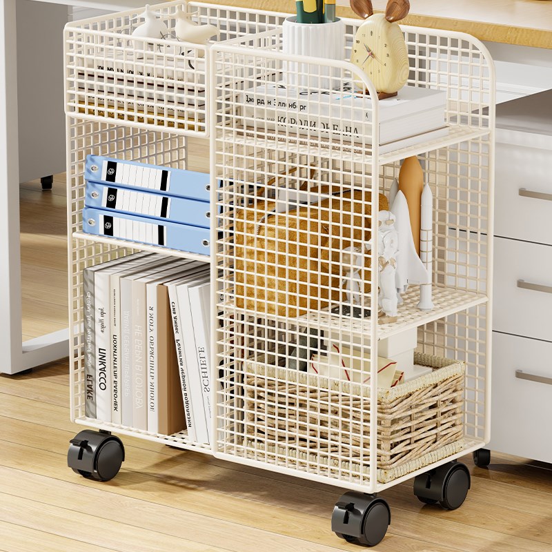 多功能客厅置物架书房落地式书架下水槽橱柜内可移动多层收纳架子