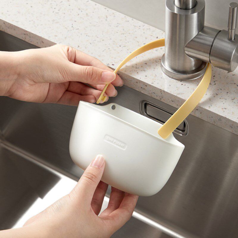 迪茵泰克厨房水槽沥水挂袋墙挂式收纳用品挂篮沥水架沥水篮悬挂式