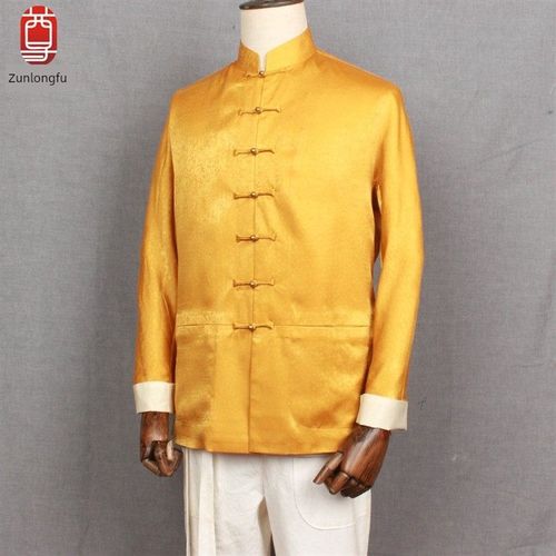 男式唐装中国复古带扣肩袖夹克