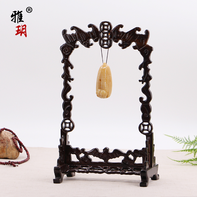 复古文玩中国风项链吊坠挂架佛珠手串首饰珠宝玉器展示拍摄道具木