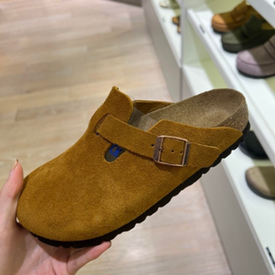 软木包头半拖鞋 男女博肯全包单鞋 随性易搭 德国勃肯鞋 专柜折扣