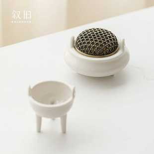 叙旧 盘香炉家用沉香熏香室内艾草艾柱艾灸陶瓷焚香檀香闻香摆件