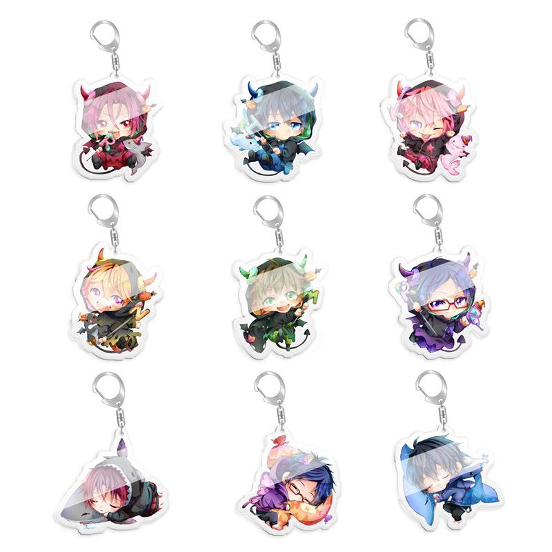 动漫亚克力双面挂件Free男子游泳部橘真琴七濑遥钥匙扣漫展