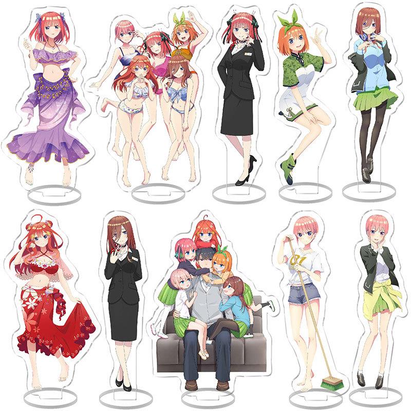 五等分的花嫁新娘 立牌中野一花二乃三玖四叶五月恋爱亚克力摆件