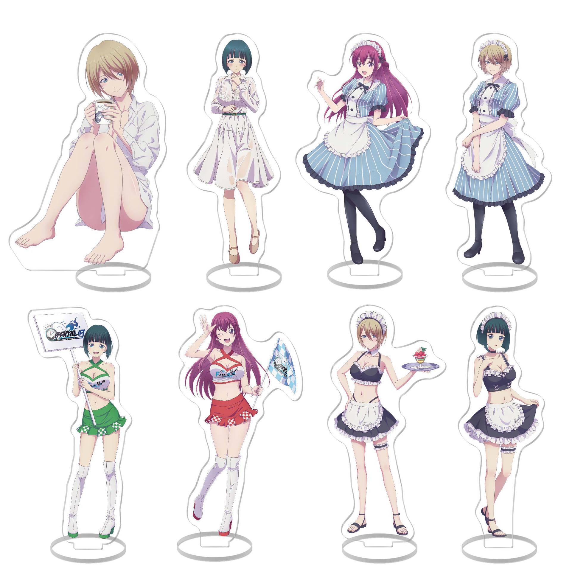 动漫周边女神咖啡厅白菊 红叶 亚克力立牌摆件创意礼物