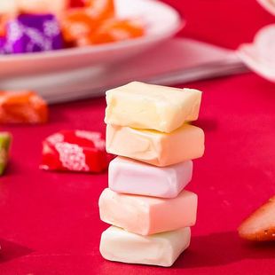 瑞士糖盒装混合水果糖软糖混合果味便宜超市年货礼物新年春节糖果