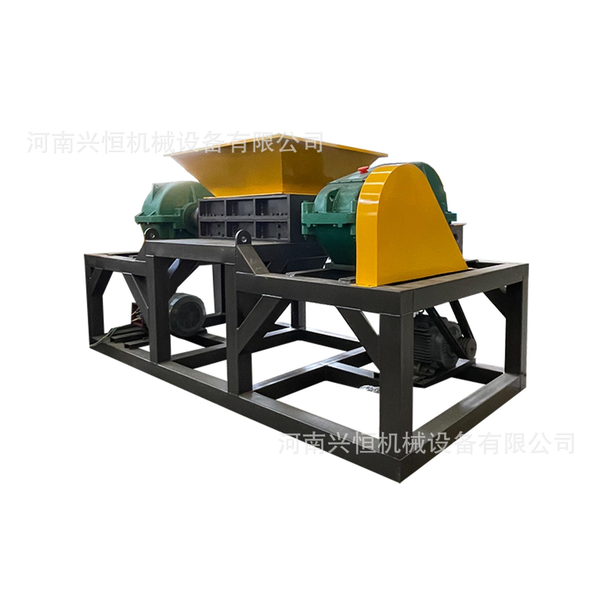 生活垃圾矿泉水瓶撕碎机摩托车汽车自行车撕碎机大建筑模板撕碎机